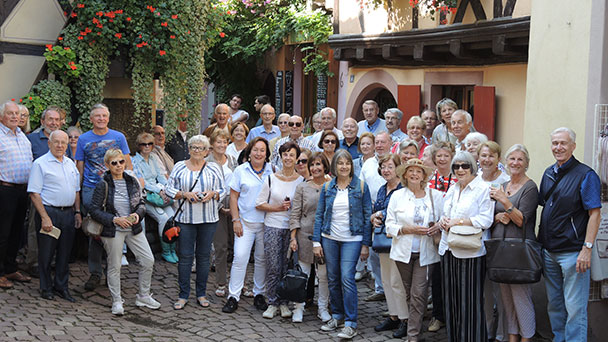 „Coq au vin“ in Colmar - Deutsch-Französische Gesellschaft berichtet über Elsass-Reise