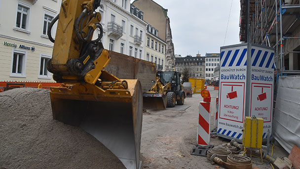 Nur noch heute wird gearbeitet - Bauarbeiten der Sanierung Luisenstraße machen Pause 