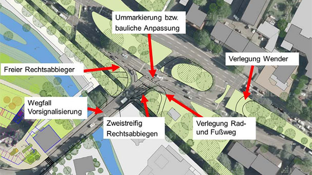 Gutachten gibt Aumatt-Bürgerinitiative Recht - Stadt präsentiert Verkehrslösungen für Ebertplatz - Und: "Maximal viergeschossige Gebäude" an Haupterschließungsstraße