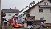 Flammen aus dem Kamin in Lichtental – Baden-Badener Feuerwehr im Einsatz