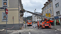 Sturmschaden in der Lichtentaler Straße – Baden-Badener Feuerwehr im Einsatz 