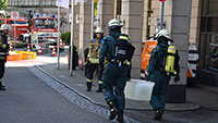 Gefahrgutunfall in der Werderstraße in Baden-Baden – Feuerwehr im Einsatz
