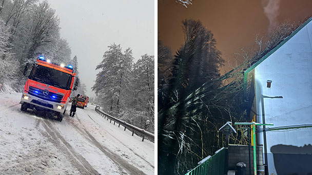 Und dann kam Elli doch noch nach Baden-Baden – Feuerwehreinsätze am Wochenende vor allem in den Höhenlagen
