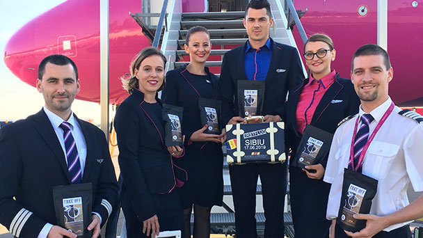 Erster Flieger aus Rumänien in Karlsruhe/Baden-Baden gelandet – Wizz Air aus Sibiu