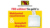 Freie Bürger FBB in den Gemeinderat wählen – und das richtig