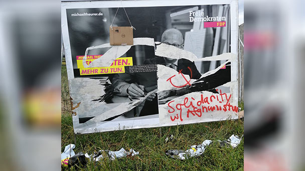 Zerstörung von FDP-Wahlplakaten in Steinbach – Baden-Badener FDP-Fraktionschef Pilarski: „Demokratiefeinde“