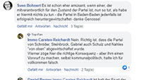 #SocialMediaBaden-Baden – Kommentare zu: „Baden-Badener SPD-Chef Werner Henn droht Partei zu verlassen“ und „Erfolgloser Protest gegen Erhöhung der Kita-Gebühren“