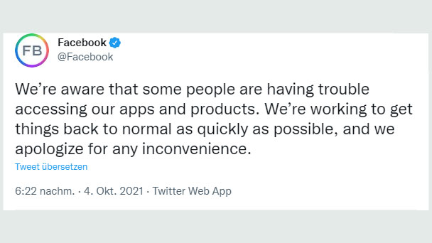 Facebook, Instagram und WhatsApp außer Gefecht – Seit Stunden offline Facebook, Instagram und WhatsApp außer Gefecht – Seit Stunden offline