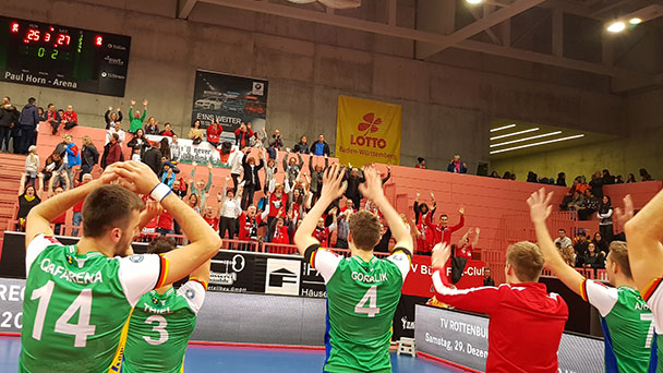 Bühler Volleyball-Bundesligisten siegen im badisch-schwäbischen Derby – Drei besonders wichtige Punkte für die Bisons 