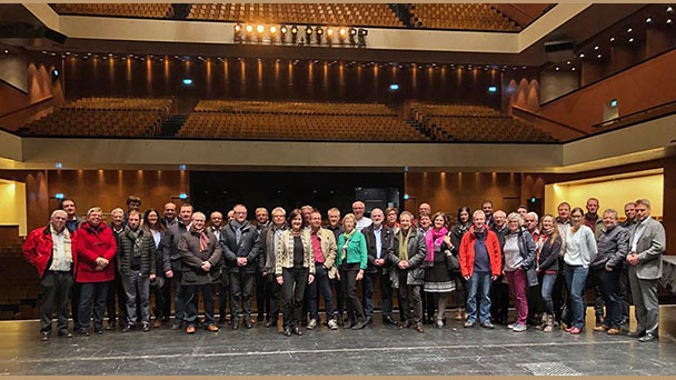 Führungskräfte der Baden-Badener Stadtverwaltung im Festspielhaus – Vor der Übernahme durch die Stadt