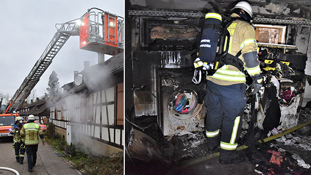 Feuer in Keller in Oberbeuern – Hausbewohner evakuiert