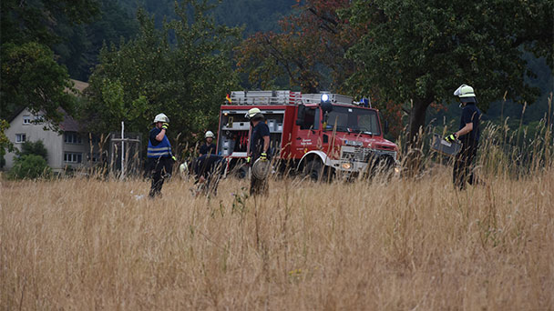 Baden-Badener Feuerwehr bereitet sich auf weitere Waldbrände vor – Übung der Abteilung Lichtental am Schafberg