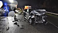 Schwerer Unfall bei Haueneberstein – Drei Verletzte nach Frontalzusammenprall