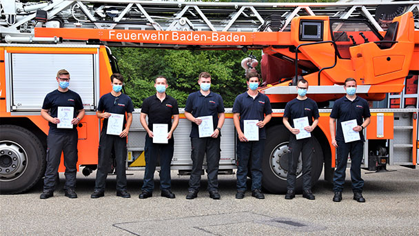 Kein Mangel bei Führungspersonal der Baden-Badener Freiwilligen Feuerwehr – Truppführerlehrgang bestanden 