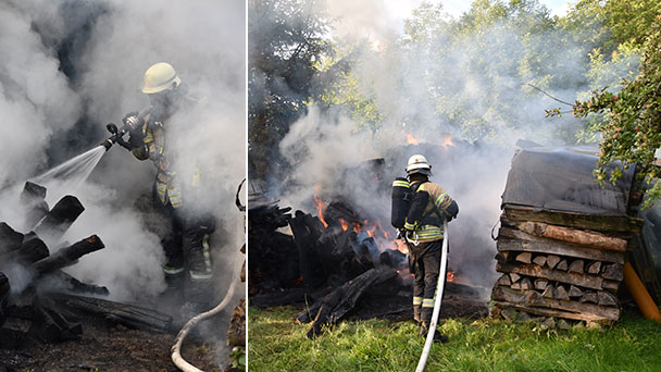 Feuer im Herrenpfädel bei Haueneberstein – Feuerwehr zwei Stunden im Einsatz 
