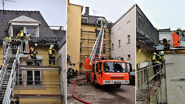 Dachstuhlbrand in Lange Straße – Handwerker verhinderten Schlimmeres