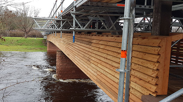 Marode Flößerbrücke ab März wieder frei – 550.000 Euro Kosten
