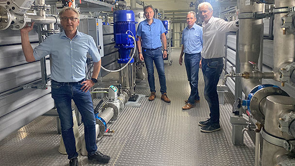 OB Späth schaut sich in Sandweier um – Besuch im Grundwasserwerk 