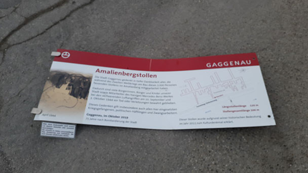 Vandalismus am Amalienbergstollen – Kulturdenkmal „hat vielen das Leben gerettet“ – Stadt erstattet Anzeige
