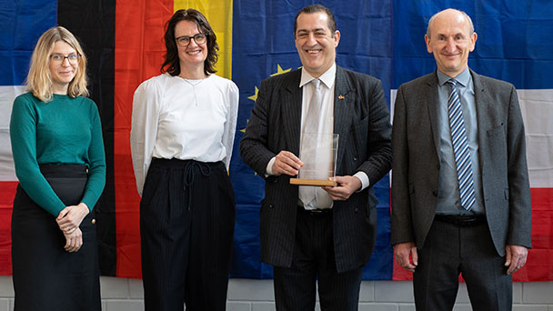 Französischer Generalkonsul in der französischen Stadt Baden-Baden – Besuch bei Schülern im RWG