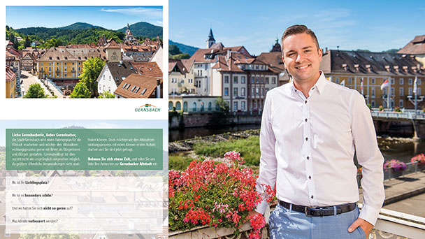 Stadtverwaltung Gernsbach mit Angebot an die Bürger – Befragung zu Altstadtentwicklungsprozess per Postkarte