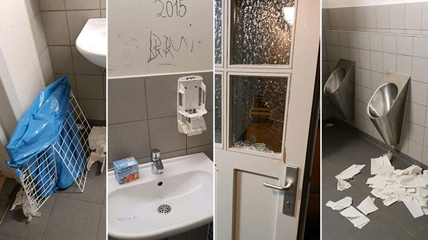 „Vandalismus ist kein Kavaliersdelikt“ – Öffentliche Toilettenanlage am Färbertorplatz demoliert – Sanierung erst kürzlich abgeschlossen