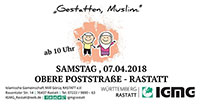 Europaweite Straßenaktion „Gestatten, Muslim.“ auch in Rastatt - Begegnungen schaffen und Vorurteile abbauen - Muslime stellen sich vor und verschenken Rosen 