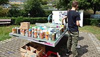Legales Graffiti – Workshop an den „Legal Walls“ der Jube