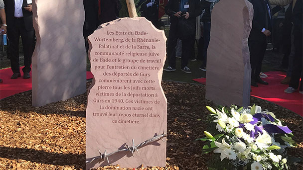 Baden-Badener Bürgermeister Uhlig bei Gedenkveranstaltung in Gurs – Thema neue Synagoge im Rathaus weiter verdrängt 