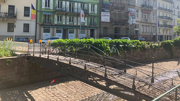 Nach Baumsturz in Baden-Baden - Handwerkersteg wird instandgesetzt