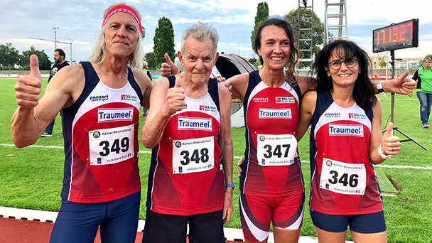 89-jähriger Baden-Badener Arne Haase schnellster Deutscher Ü 85 auf 5.000 Meter – Rekord-Flut für SCL Heel 