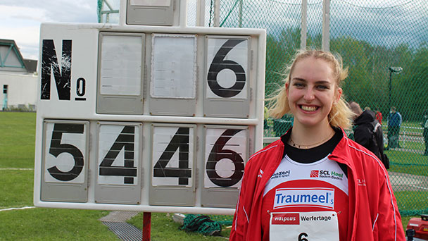 Noch ein Triumpf für SCL Heel - Leia Braunagel mit persönlicher-Diskus- Bestweite - Justus Baumgarten in Mannheim 400 Meter in 47,88 Sekunden 