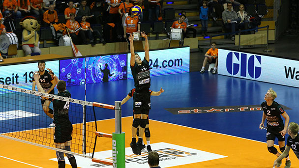 Bühler Volleyballer chancenlos beim Deutschen Meister - Niederlage nach 68 Minuten in Berlin