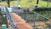 Seit Freitag wieder begehbar – Rekonstruktion der alten Baden-Badener Handwerkerbrücke 
