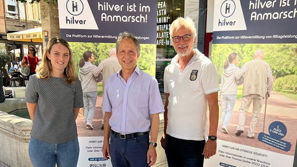 Vermittlung von ehrenamtlichen Unterstützungsleistungen im Alltag – Erfolgreicher Start von „Hilver“