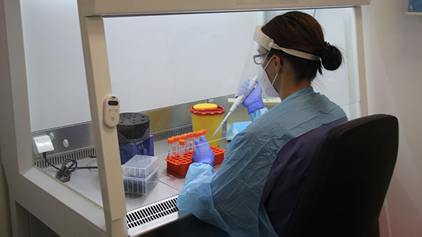 Testbestimmung im Klinikum Mittelbaden im eigenen Kliniklabor – An einem Tag Prüfung von durchschnittlich 40 bis 50 Corona-Tests Testbestimmung im Klinikum Mittelbaden im eigenen Kliniklabor – An einem Tag Prüfung von durchschnittlich 40 bis 50 Corona-Tests