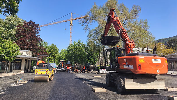Baden-Badener Café-Meile bald in neuem Glanz – An der Fieser-Brücke beginnen die Pflasterarbeiten 