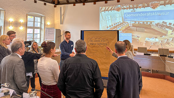 Diesmal bescheidene Klausurtagung im Baden-Badener Rathaus – Digitalisierung im Fokus