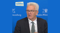 Stuttgarter Regierungspressekonferenz von Bayern überholt – Ministerpräsident weiter auf der Bremse – „Großveranstaltungen das sehe ich mal gar nicht“ 