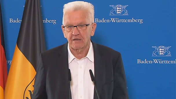 Winfried Kretschmann spricht von "gefährlichem Niveau" – Keine Öffnung nach Berliner Corona-Konferenz – Verdoppelung des Bußgeldes in Baden-Württemberg Winfried Kretschmann spricht von "gefährlichem Niveau" – Keine Öffnung nach Berliner Corona-Konferenz – Verdoppelung des Bußgeldes in Baden-Württemberg