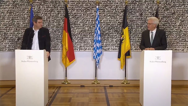 Ab 13 Uhr Kretschmann und Söder live auf goodnews4.de – Weiteres Vorgehen in der Corona-Krise