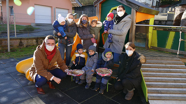 Vorweihnachtliche Überraschung für Krippenhaus Pusteblume – Bürgermeister Christ: „Bereiten den Kindern gerne eine kleine Freude“