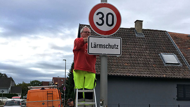Lärmaktionsplan in Rastatt – Geschwindigkeitsbeschränkung auf neun Straßenabschnitten