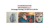 Ausstellung „Lebenszeichen“ des Baden-Badener Künstlers Gerd Weismann – Vernissage am 1. Dezember