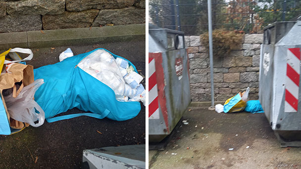 Müll-Piraten treiben weiter ihr Unwesen in Baden-Baden – Windeln in der Weststadt – Matratzen am Markgrafenplatz