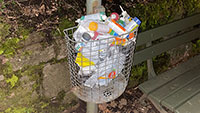Leserbrief „Meine Meinung“ – „Musste zu meinem Entsetzen sehen, wie ein öffentlicher Abfallkorb missbräuchlich zur Müllentsorgung benutzt wurde“