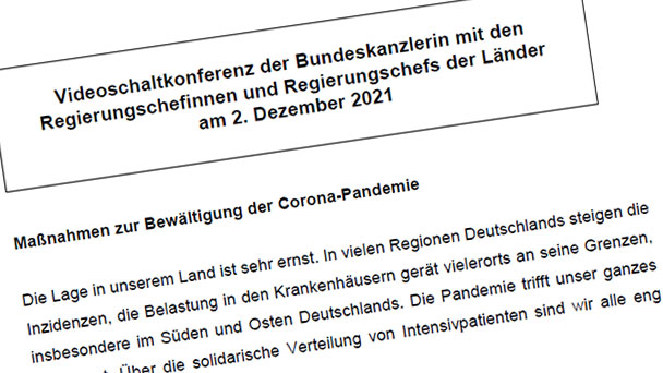MPK-Beschluss für Deutschland liegt vor – Neue Corona-Verordnung für Baden-Württemberg soll ab Samstag gelten