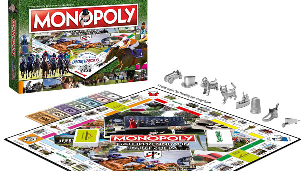 Monopoly-Version für Baden Racing – Jutta Hofmeister: „Statt Hotels und Häuser zu bauen, kauft man Pferde und Rennställe“