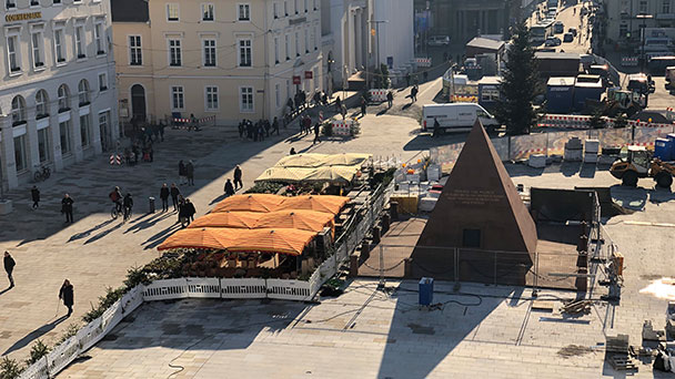 Umgestaltung des Karlsruher Marktplatzes – „Alles liegt im Zeitplan“ Umgestaltung des Karlsruher Marktplatzes – „Alles liegt im Zeitplan“