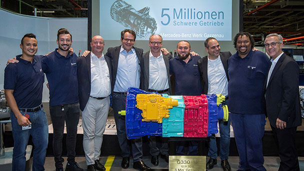 Mercedes feiert Rekord in Gaggenau – Fünf Millionen mittelschwere und schwere Schaltgetriebe produziert